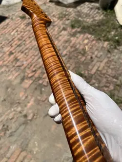 AAAAA 22FRETS FENDER STRAT SATIN ROASTED FLAME MAPLE ELECTRIC GUITAR NECK 25.5IN