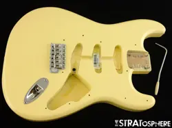 AMERICAN FENDER MALMSTEEN STRAT BODY HARDWARE, STRATOCASTER WHITE