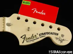 USA FENDER YNGWIE MALMSTEEN STRATOCASTER NECK STRAT SCALLOPED MAPLE