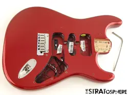 FENDER AMERICAN ULTRA II STRATOCASTER STRAT BODY + HARDWARE, USA SINISTER RED
