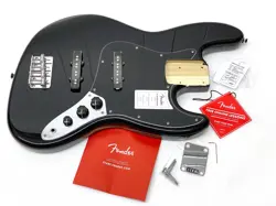 GENUINE FENDER JAZZ J BASS FULLY LOADED BODY BLACK STANDARD SERIES GUITAR