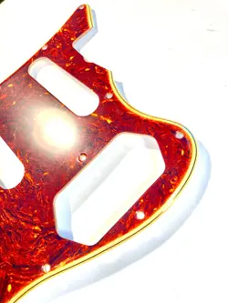 BOOTS AGED RELIC CELLULOID TORTOISE PICKGUARD FOR FENDER VINTERA II 60'S BASS VI