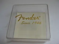 VINTAGE 80'S FENDER GUITAR PICKS COLLECTOR BOX FOR PROJECT