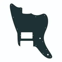 FOR US SQUIER FENDER JAZZMASTER AFFINITY SERIES GUITAR PICKGUARD, 1PLY BLACK