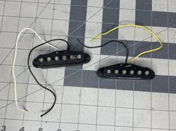 (2) VINTAGE FENDER STRATOCASTER USA GUITAR PICKUPS, READ
