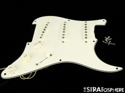 USA FENDER ERIC JOHNSON STRAT LOADED PICKGUARD, STRATOCASTER PARCHMENT 3 PLY