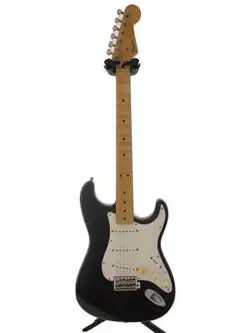 FENDER JAPAN   ELECTRIC GUITAR   STRAT TYPE   BLACK   SSS   SYNCHRO TYPE   ST
