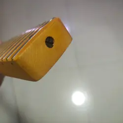 VINTAGE 21 FRET STRAT GUITAR NECK MAPLE FOR DIY FENDER REPLACE YELLOW MATTE