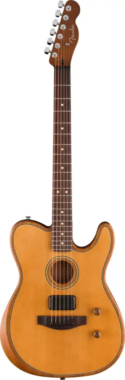 FENDER ACOUSTASONIC STANDARD TELECASTER, AGED NATURAL