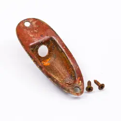 AGP ™ - FENDER ® STRATOCASTER ® STRAT ® AGED RELIC NICKEL JACK PLATE #732550