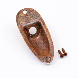 AGP ™ - FENDER ® STRATOCASTER ® STRAT ® AGED RELIC NICKEL JACK PLATE #732548