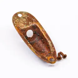 AGP ™ - FENDER ® STRATOCASTER ® STRAT ® AGED RELIC NICKEL JACK PLATE #732546