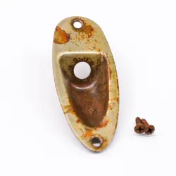 AGP ™ - FENDER ® STRATOCASTER ® STRAT ® AGED RELIC NICKEL JACK PLATE #732542