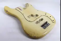 MJT P-BASS BODY ALDER 4LBS VINTAGE WHITE JAZZ PICKUP PBJT AGED RELIC FENDER