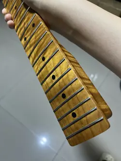 4A STAINLESS STEEL 22FRETS FENDER TELE ROASTED FLAME MAPLE ELECTRIC GUITAR NECK