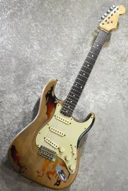 FENDER CUSTOM SHOP RORY GALLAGHER STRATOCASTER HEAVY RELIC 3 COLOR SUNBURST 2004