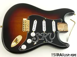 LOADED USA FENDER STEVIE RAY VAUGHAN SRV STRAT BODY STRATOCASTER 3TS SUNBURST