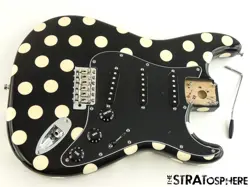 FENDER BUDDY GUY STRATOCASTER STRAT, LOADED BODY BLACK POLKA DOT