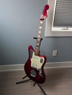 RARE! 2006 FENDER JAGUAR JG66B-110, BLOCK INLAYS & BINDING, MATCHING HEADSTOCK