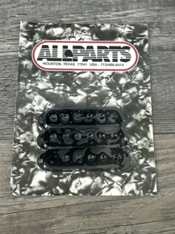 ALL PARTS FENDER STRATOCASTER/STRAT BLACK PICKUP COVERS USA NEW