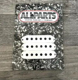 ALL PARTS FENDER STRATOCASTER/STRAT WHITE PICKUP COVERS USA NEW