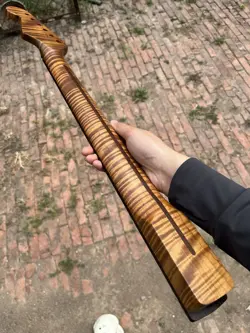 4A ROSEWOOD STAINLESS STEEL 22FRET FENDER STRAT ROASTED FLAME MAPLE GUITAR NECK