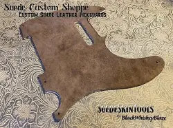 CUSTOM SUEDE LEATHER PICKGUARD FITS FENDER TELECASTER TELE ESQUIRE TOOLED