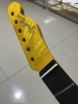 ROSEWOOD 21FRETS FENDER TELE SATIN YELLOW MAPLE ELECTRIC GUITAR NECK 25.5INCHES