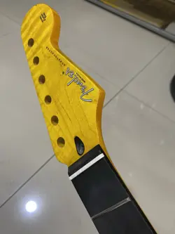 ROSEWOOD 22FRET FENDER STRAT SATIN YELLOW MAPLE ELECTRIC GUITAR NECK 25.5INCHE