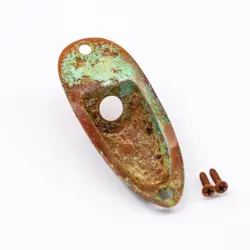 AGP ™ - FENDER ® STRATOCASTER ® STRAT ® AGED RELIC NICKEL JACK PLATE #732560