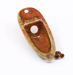 AGP â„¢ - FENDER Â® STRATOCASTER Â® STRAT Â® AGED RELIC NICKEL JACK PLATE #732555