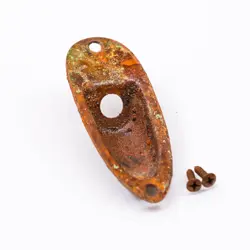 AGP ™ - FENDER ® STRATOCASTER ® STRAT ® AGED RELIC NICKEL JACK PLATE #732554