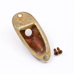 AGP ™ - FENDER ® STRATOCASTER ® STRAT ® AGED RELIC NICKEL JACK PLATE #732553