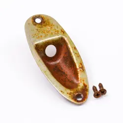 AGP ™ - FENDER ® STRATOCASTER ® STRAT ® AGED RELIC NICKEL JACK PLATE #732552