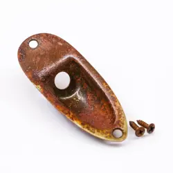 AGP ™ - FENDER ® STRATOCASTER ® STRAT ® AGED RELIC NICKEL JACK PLATE #732564