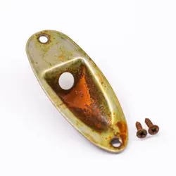 AGP ™ - FENDER ® STRATOCASTER ® STRAT ® AGED RELIC NICKEL JACK PLATE #732563