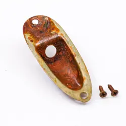 AGP ™ - FENDER ® STRATOCASTER ® STRAT ® AGED RELIC NICKEL JACK PLATE #732562