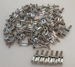 BIG LOT OF 60+ STRAT GUITAR BRIDGE SADDLES  2 1/16 SIZE - PARTS TO FIT FENDER