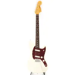USED FENDER MADE IN JAPAN CHAR MUSTANG (OLYMPIC WHITE/ROSEWOOD) SN. JD23026140