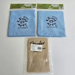 3 CLEANING CLOTHS FENDER UNTREATED POLISH LIZARD SPIT MICROFIBER CLOTHS X 2