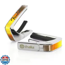 THALIA FENDER OFFICIALLY LICENSED CAPO - SUNBURST WITH BLACK SPAGHETTI LOGO