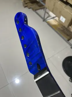 A+ ROSEWOOD 22FRET FENDER STRAT TELE SATIN BLUE FLAME MAPLE ELECTRIC GUITAR NECK