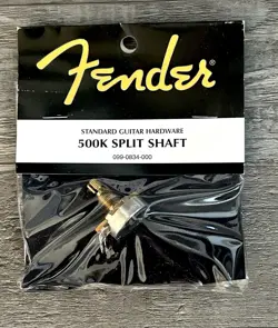 099-0834-000 GENUINE FENDER GUITAR 500K AUDIO SPLIT SHAFT CONTROL POT