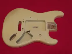 1998 FENDER AMERICAN STANDARD STRATOCASTER GUITAR BODY - VINTAGE BLOND / WHITE