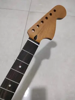ST LARGE HEADSTOCK ROSEWOOD 22FRET ROASTED MAPLE GUITAR NECK SUITABLE FOR FENDER