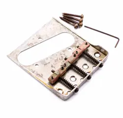 AGP  - TELECASTER  CUT DOWN SIDES AGED RELIC 3-SADDLE BRIDGE WITH COMPENSATED