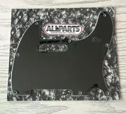 NEW - PICKGUARD FOR FENDER TELE, 8 HOLES, 3-PLY - BLACK
