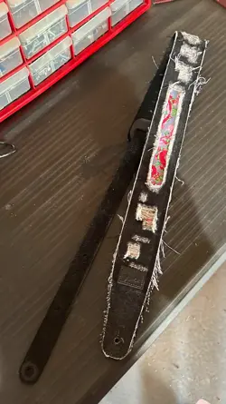 FENDER X WRANGLER RIPPED PAISLEY INDIGO DENIM GUITAR STRAP 099-0638-011