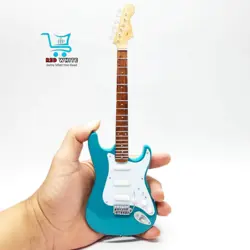 MINIATURE GUITAR FENDER STRATOCASTER OLYMPIC WHITE JIMI HENDRIX TOSCA 1:4 SCALE