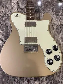 FENDER CHRIS SHIFLETT TELECASTER DELUXE ELECTRIC GUITAR SHORELINE GOLD